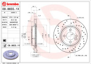 09.8655.1X Brzdový kotouč BEARING DISC LINE BREMBO