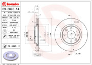 09.8695.11 Brzdový kotouč COATED DISC LINE BREMBO