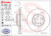 09.8697.80 Brzdový kotouč PRIME LINE BREMBO