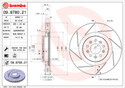 09.8780.21 Brzdový kotouč COATED DISC LINE BREMBO