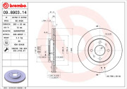 09.8903.14 Brzdový kotouč PRIME LINE BREMBO