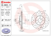 09.8903.1X Brzdový kotouč BEARING DISC LINE BREMBO