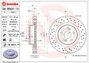 09.8904.1X Brzdový kotouč BEARING DISC LINE BREMBO