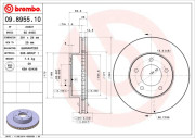 09.8955.10 Brzdový kotouč PRIME LINE BREMBO