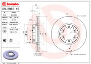 09.8965.10 Brzdový kotouč PRIME LINE BREMBO