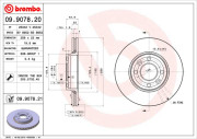 09.9078.20 Brzdový kotouč PRIME LINE BREMBO