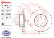 09.9080.10 Brzdový kotouč PRIME LINE BREMBO