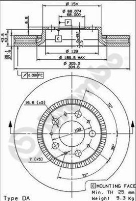 09.9130.75 Brzdový kotouč BREMBO MAX LINE BREMBO