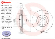 09.9145.11 Brzdový kotouč COATED DISC LINE BREMBO