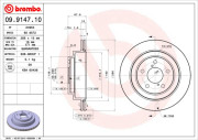 09.9147.10 Brzdový kotouč PRIME LINE BREMBO