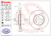 09.9159.10 Brzdový kotouč PRIME LINE BREMBO