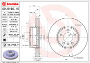 09.9166.10 Brzdový kotouč PRIME LINE BREMBO