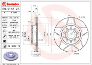 09.9167.75 Brzdový kotouč BREMBO MAX LINE BREMBO