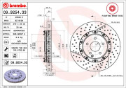 09.9254.33 Brzdový kotouč BREMBO XTRA LINE BREMBO