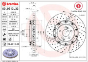 09.9313.33 Brzdový kotouč BREMBO XTRA LINE BREMBO