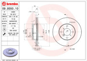 09.9350.10 Brzdový kotouč PRIME LINE BREMBO