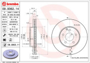 09.9362.11 Brzdový kotouč COATED DISC LINE BREMBO