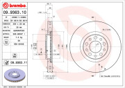 09.9363.10 Brzdový kotouč PRIME LINE BREMBO