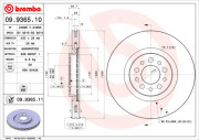 09.9365.10 Brzdový kotouč PRIME LINE BREMBO