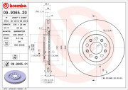 09.9365.20 Brzdový kotouč PRIME LINE BREMBO