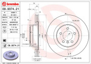 09.9374.21 BREMBO brzdový kotúč 09.9374.21 BREMBO