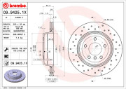 09.9425.1X Brzdový kotouč BEARING DISC LINE BREMBO