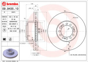 09.9435.10 Brzdový kotouč PRIME LINE BREMBO