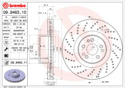 09.9463.10 BREMBO brzdový kotúč 09.9463.10 BREMBO