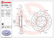 09.9464.1X Brzdový kotouč BEARING DISC LINE BREMBO