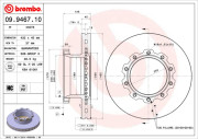 09.9467.10 Brzdový kotouč PRIME LINE BREMBO