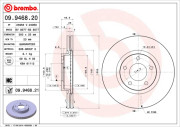 09.9468.20 Brzdový kotouč PRIME LINE BREMBO