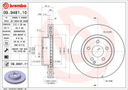 09.9481.10 Brzdový kotouč PRIME LINE BREMBO