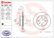 09.9537.20 Brzdový kotouč PRIME LINE BREMBO