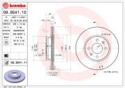 09.9541.10 Brzdový kotouč PRIME LINE BREMBO