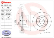 09.9555.20 Brzdový kotouč PRIME LINE BREMBO