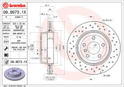 09.9573.1X Brzdový kotouč BEARING DISC LINE BREMBO