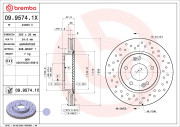 09.9574.1X Brzdový kotouč BEARING DISC LINE BREMBO