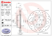 09.9581.1X Brzdový kotouč BEARING DISC LINE BREMBO