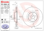 09.9586.21 Brzdový kotouč COATED DISC LINE BREMBO