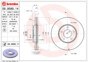 09.9589.11 Brzdový kotouč COATED DISC LINE BREMBO