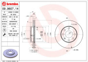 09.9607.14 Brzdový kotouč PRIME LINE BREMBO