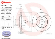 09.9617.10 Brzdový kotouč PRIME LINE BREMBO