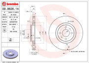 09.9626.14 Brzdový kotouč PRIME LINE BREMBO