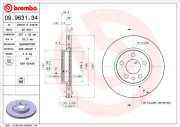 09.9631.34 Brzdový kotouč PRIME LINE BREMBO