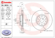 09.9632.14 Brzdový kotouč PRIME LINE BREMBO