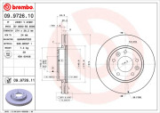 09.9726.10 Brzdový kotouč PRIME LINE BREMBO