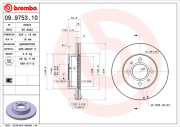 09.9753.10 Brzdový kotouč PRIME LINE BREMBO