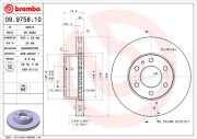 09.9758.10 Brzdový kotouč PRIME LINE BREMBO