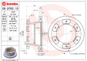 09.9763.10 Brzdový kotouč PRIME LINE BREMBO