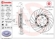 09.9764.23 Brzdový kotouč BREMBO XTRA LINE BREMBO